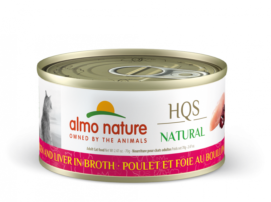 Almo Nature HQS Natural Cat Grain Free Chicken Liver Canned Cat Food