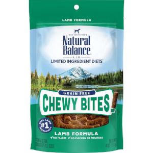 Natural Balance L.I.D. Limited Ingredient Diets Grain Free Chewy Bites Lamb Formula Dog Treats