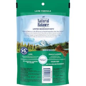 Natural Balance L.I.D. Limited Ingredient Diets Grain Free Chewy Bites Lamb Formula Dog Treats