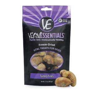 Vital Essentials Freeze-Dried Grain Free Turkey Fries Limited Ingredient Dog Treats