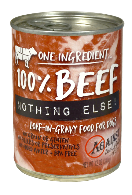Against the Grain Nothing Else Grain Free One Ingredient 100% Beef Canned Dog Food