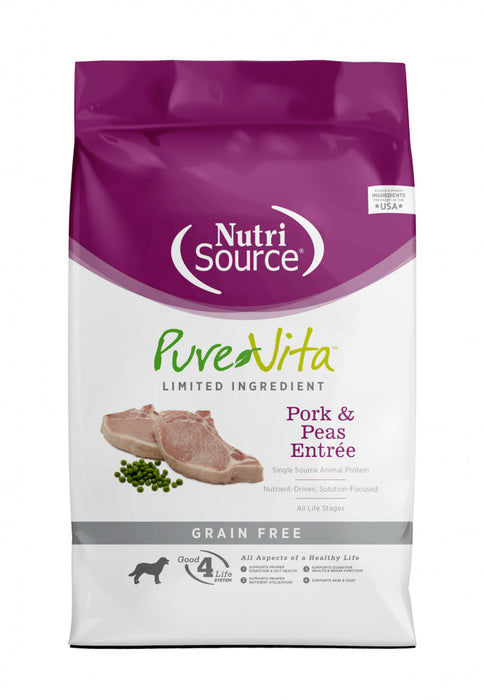 PureVita Grain Free Limited Ingredient Pork & Peas Recipe Dry Dog Food