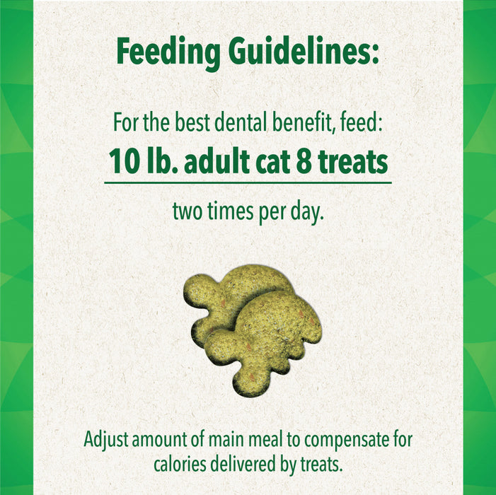 Feline Greenies Adult Natural Dental Care Savory Salmon Flavor Cat Treats