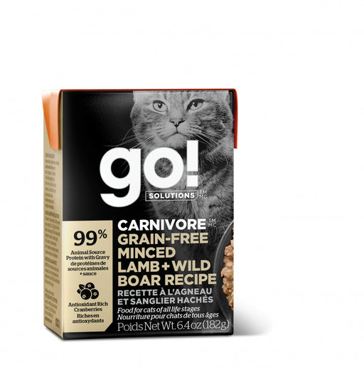 Petcurean Go! Carnivore Grain Free Minced Lamb & Wild Boar Recipe Wet Cat Food