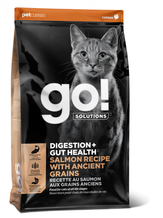 GO! SOLUTIONS DIGESTION   GUT HEALTH Salmon Recipe with Ancient Grains for cats