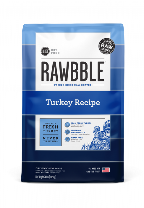 BIXBI Rawbble Kibble Grain Free Turkey