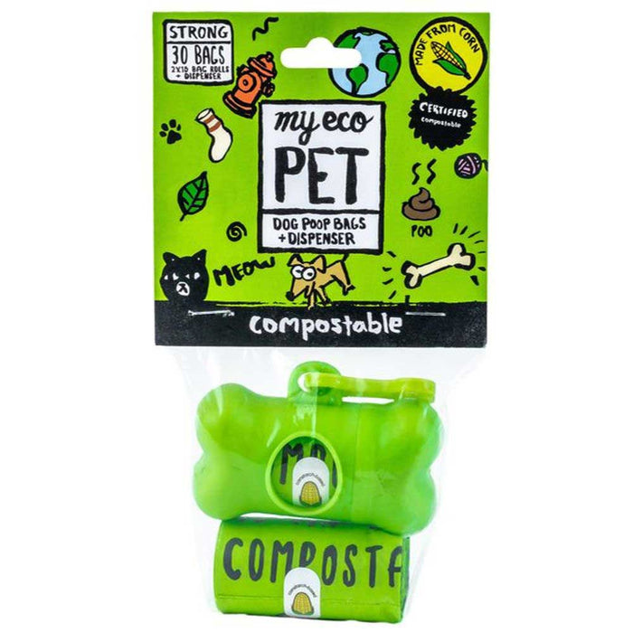MyEcoPet Dog Poop Bags with Portable Dispenser