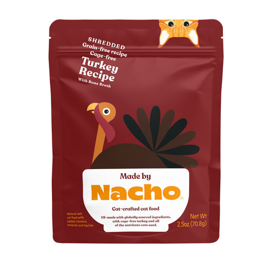 Made By Nacho Shredded Grain-Free Recipe Cage-Free Turkey Recipe With Bone Broth