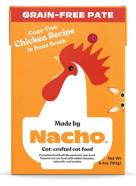 Made By Nacho Grain-Free Pate Cage-Free Chicken Recipe In Bone Broth Tetra