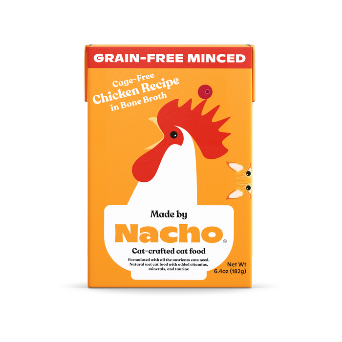 Made By Nacho Grain-Free Minced Cage-Free Chicken Recipe In Bone Broth Tetra