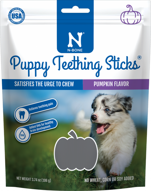 N-Bone Puppy Teething Sticks Pumpkin Flavor