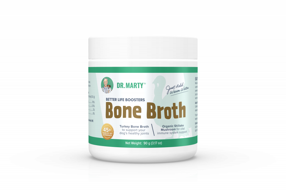 Dr. Marty Bone Broth Better Life Boosters Powdered Supplement for Dogs