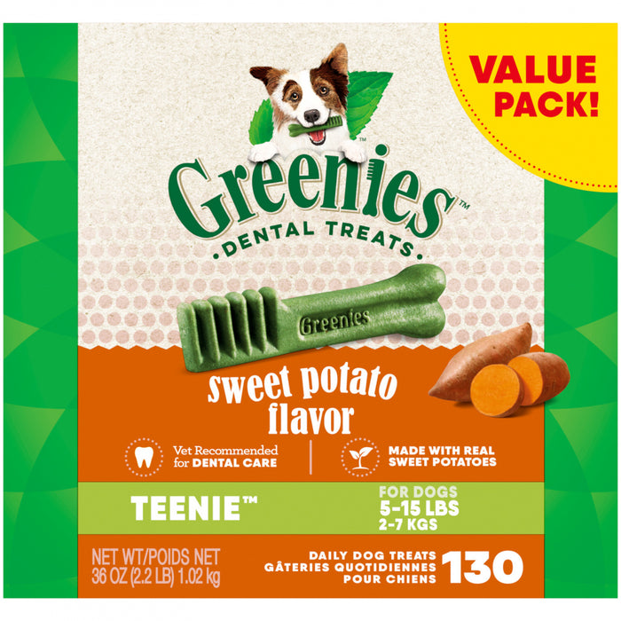Greenies Dental Bone Sweet Potato Teenie