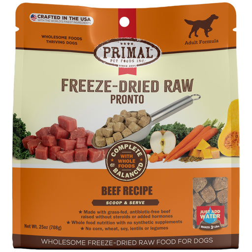 Primal Freeze Dried Raw Pronto Beef Dog Food