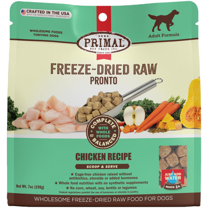 Primal Freeze Dried Raw Pronto Chicken Dog Food