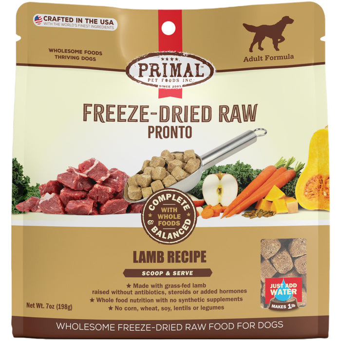 Primal Freeze Dried Raw Pronto Lamb Dog Food