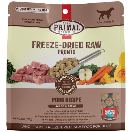 Primal Freeze Dried Raw Pronto Pork Dog Food