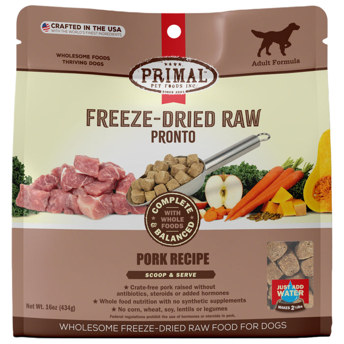 Primal Freeze Dried Raw Pronto Pork Dog Food