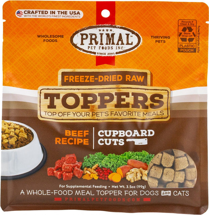 Primal Beef Cupboard Cuts Dog & Cat Topper