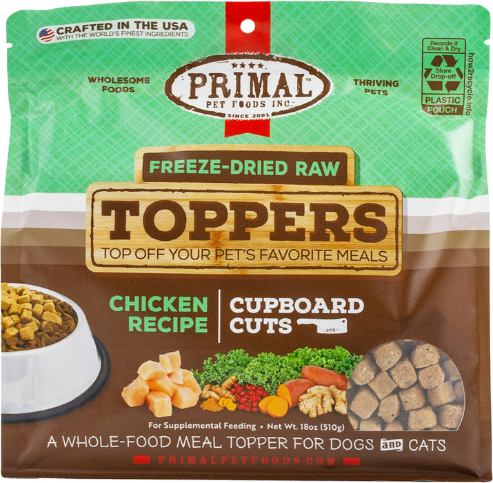 Primal Chicken Cupboard Cuts Dog & Cat Topper