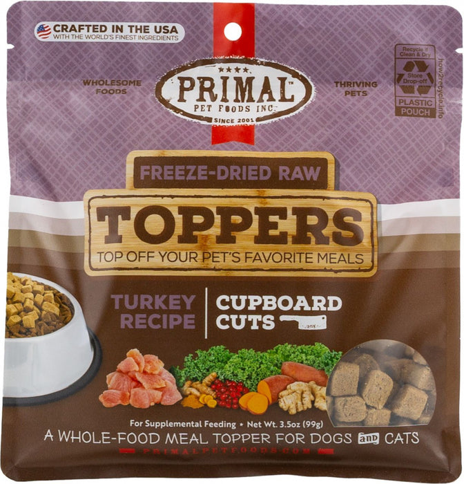 Primal Turkey Cupboard Cuts Dog & Cat Topper
