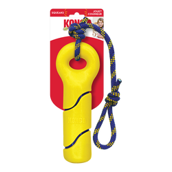 Kong Squeezz Tennis Buoy With Rope Dog Toy