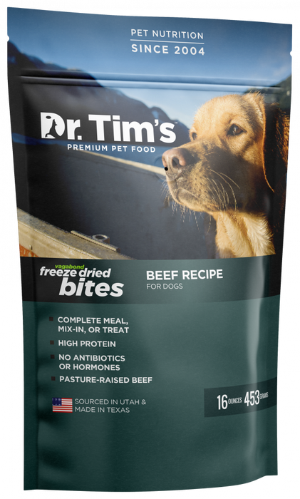 Dr. Tim's Vagabond Meal Topper Freeze Dried Beef Bites