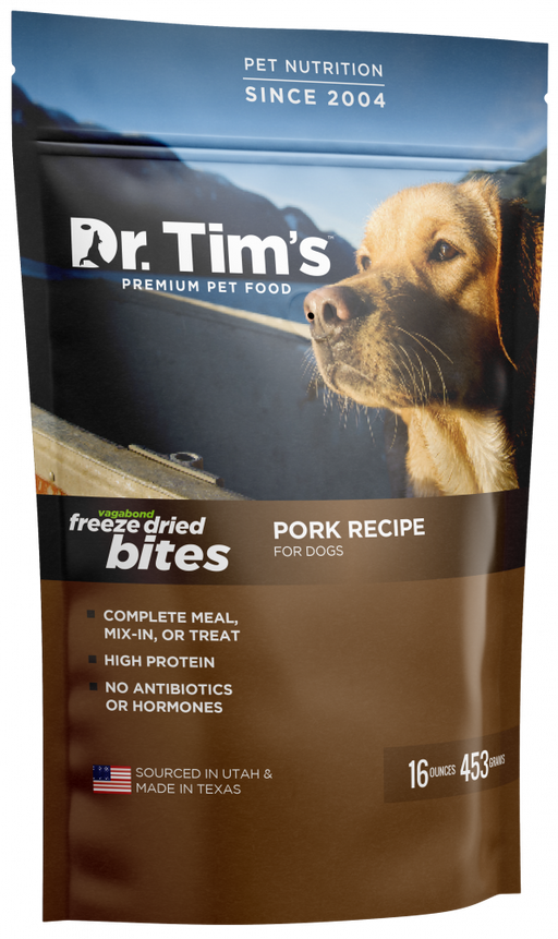 Dr. Tim's Vagabond Meal Topper Freeze Dried Pork Bites